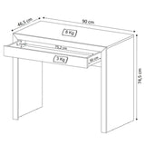 Escritorio Tokio Blanco 90x75cm Con Un Cajón - Escritorios y Archivadores | Bylmo