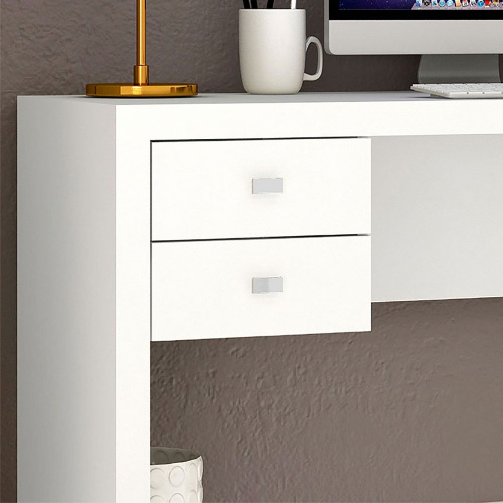 Escritorio Pekín Blanco 117 cm con Cajones - Escritorios y Archivadores | Bylmo