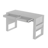 Escritorio Juventus Blanco 127 cm con Cajones con Llave y Revistero - Escritorios y Archivadores | Bylmo