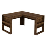 Escritorio en L Arsenal Nogal 136 cm con Revistero - Escritorios y Archivadores | Bylmo