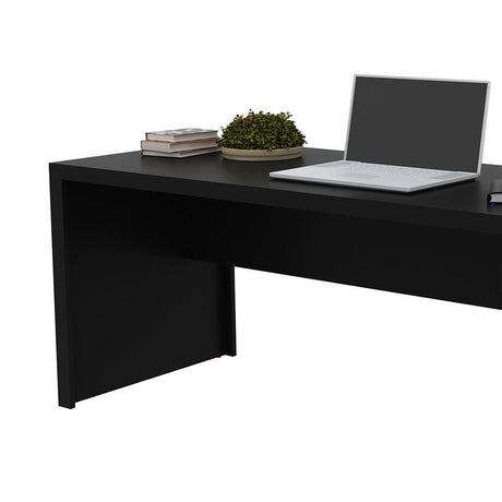 Escritorio Lima Negro 163x74.5cm sin Cajones - Escritorios y Archivadores | Bylmo