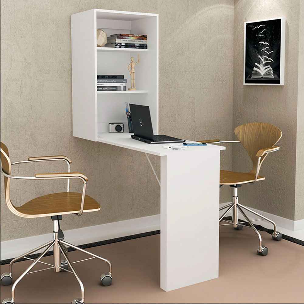 Escritorio Venecia Blanco 108 cm Plegable - Escritorios y Archivadores | Bylmo