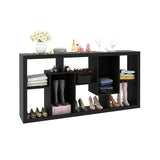 Estantería Londres Negro 159x78cm con Ocho Compartimientos - Bibliotecas | Bylmo