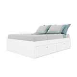 Cama Tokio Doble 140 cm Blanco con Cuatro Puertas - Camas | Bylmo