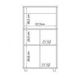 Mueble Auxiliar Almería Blanco 61 cm con Dos Puertas y Entrepaño - Muebles Organizadores | Bylmo