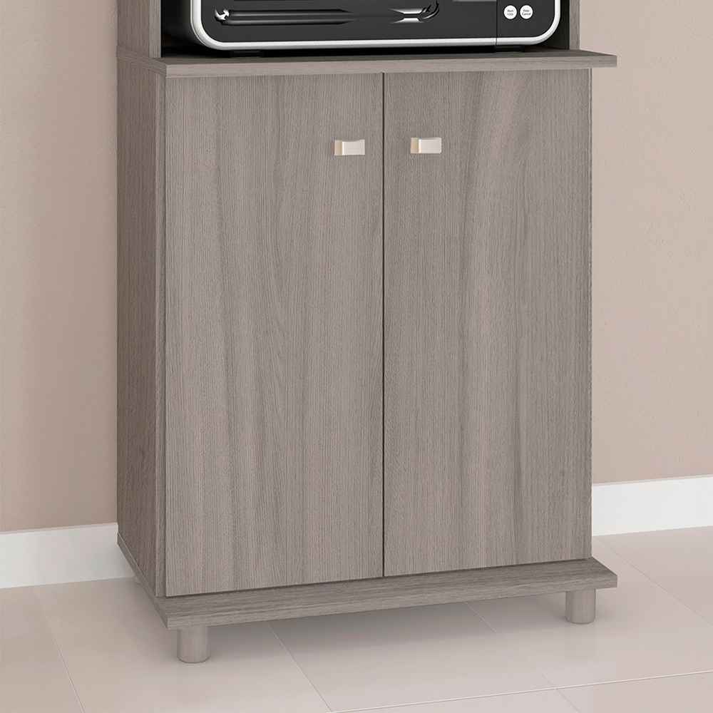 Mueble Auxiliar Almería Humo 61 cm con Dos Puertas y Entrepaño - Muebles Organizadores | Bylmo