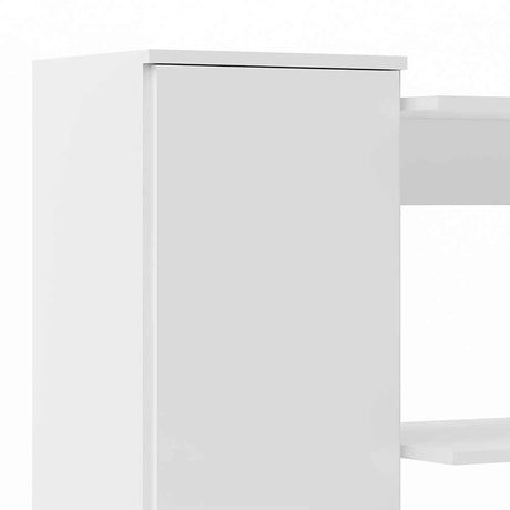 Mueble Auxiliar de Cocina Segovia Blanco 96.5x119cm con Cinco Entrepaños y con Seis Comportamientos - Muebles Organizadores | Bylmo