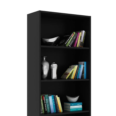 Biblioteca Rosana Negro 60 cm con Entrepaños - Bibliotecas | Bylmo