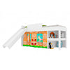 Cama Playground Sencilla 90 cm Blanco con Lisadero