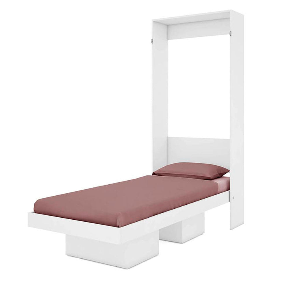 Cama Japón Sencilla 90 cm Blanca Desplegable - Camas | Bylmo