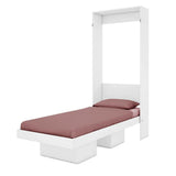 Cama Japón Sencilla 90 cm Blanca Desplegable - Camas | Bylmo