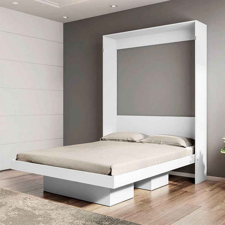 Cama Matrimonial Doble 140 cm Blanca Desplegable - Camas | Bylmo