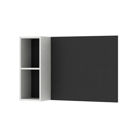 Repisa Matias Blanco y Negro 90 cm con Tablero - Repisas y Percheros | Bylmo