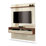 Panel Milano Cafe y Blanco 120 cm - Muebles para TV | Bylmo