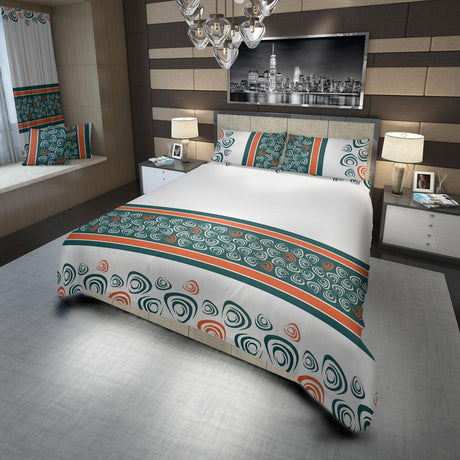 Juego de Sabanas Blanco y Verde Semidoble 120 X 190 Cm de Lineas con 180 Hilos - Ropa de Cama | Bylmo