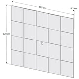 Panel de TV Beige 160x128cm Para TV Hasta 55 Pulgadas sin Cajones - Muebles para TV | Bylmo
