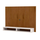 Panel de TV California Caramelo y Beige 150x105cm Para TV Hasta 55 Pulgadas sin Cajones y con Ranuras para Cables - Muebles para TV | Bylmo