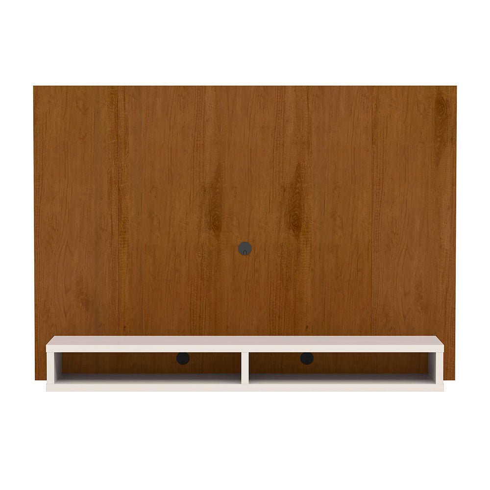 Panel de TV California Caramelo y Beige 150x105cm Para TV Hasta 55 Pulgadas sin Cajones y con Ranuras para Cables - Muebles para TV | Bylmo