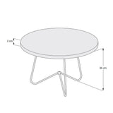 Mesa Austria Savana 60 cm Redondas - Mesas | Bylmo