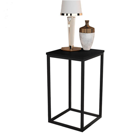 Mesa Valencia Negro 40 cm Cuadrada - Mesas | Bylmo