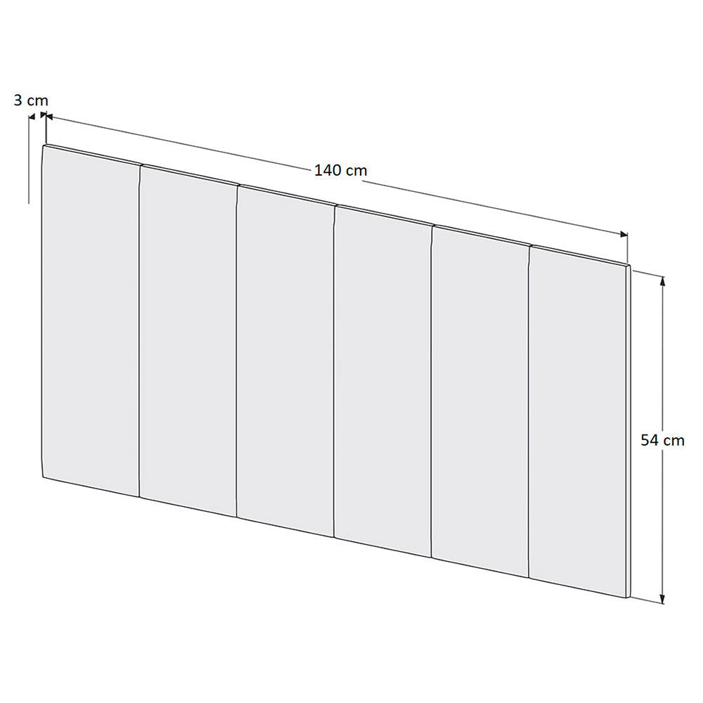 Cabecera Paris Doble 140 cm Cafe - Camas | Bylmo