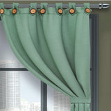 Cortina Lona Verde 265x215cm Fondo Entero - Cortinas | Bylmo