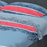 Juego de Sabanas Algodón 180 Hilos Semidoble 120 cm Gris con Figuras - Ropa de Cama | Bylmo