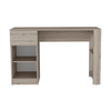 Escritorio Home Compacto Ceniza 47.3x120.2x75.6cm 1 Cajón