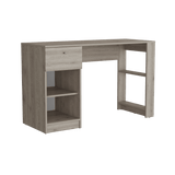 Escritorio Home Compacto Ceniza 47.3x120.2x75.6cm 1 Cajón - Escritorios | Bylmo