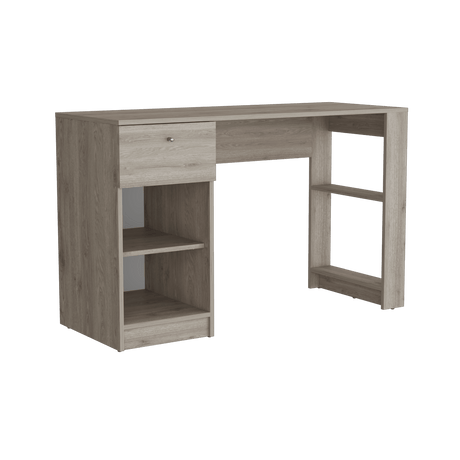 Escritorio Home Compacto Ceniza 47.3x120.2x75.6cm 1 Cajón - Escritorios | Bylmo