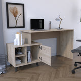 Escritorio Leira Ceniza 151.5x75.6cm con Una Puerta