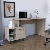 Escritorio Leira Ceniza 151.5x75.6cm con Una Puerta