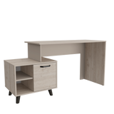 Escritorio Leira Ceniza 151.5x75.6cm con Una Puerta