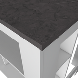 Isla de Cocina Cala 70x103 Blanco Onix Moderno