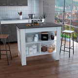 Isla de Cocina Cala 70x103 Blanco Onix Moderno