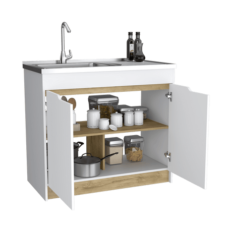 Mueble Inferior de Cocina Soler Sin Manija Blanco Moderno 52x89cm - Muebles Inferiores | Bylmo