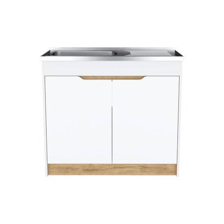 Mueble Inferior de Cocina Soler Sin Manija Blanco Moderno 52x89cm - Muebles Inferiores | Bylmo