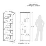 Mueble Auxiliar de Cocina Lyon Blanco 60x170cm Moderno