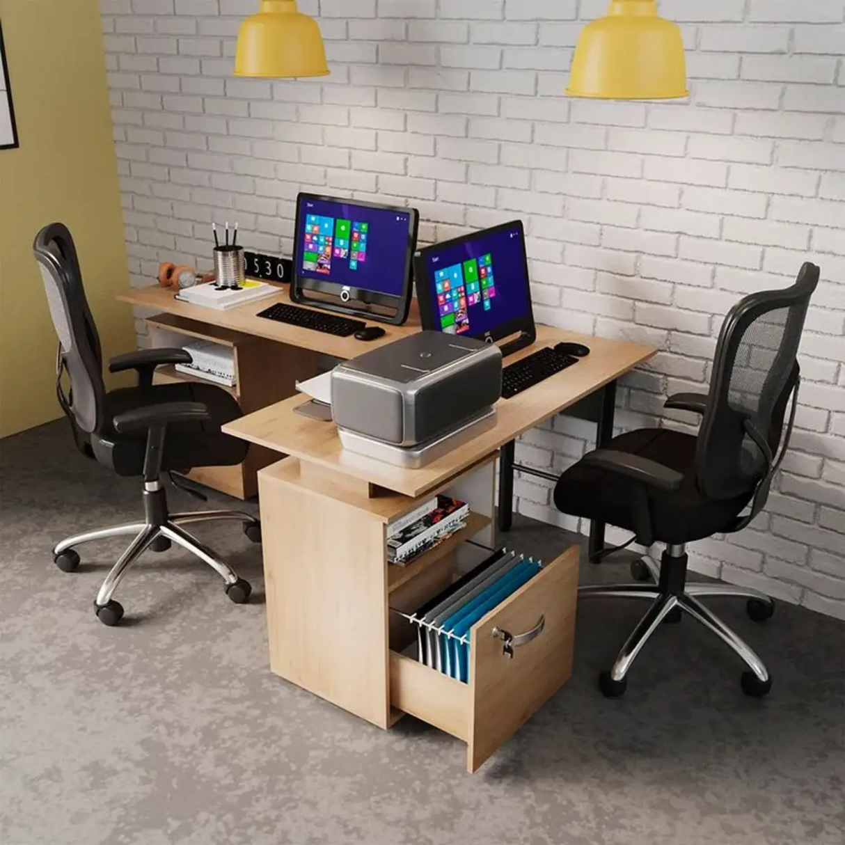 Centro de Computo Asturias 181.1x72.5 cm Rovere Transformable