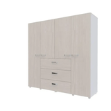 Closet Saga Niebla 180x180 Cm 4 Puertas 3 Cajones Moderno - Closets | Bylmo