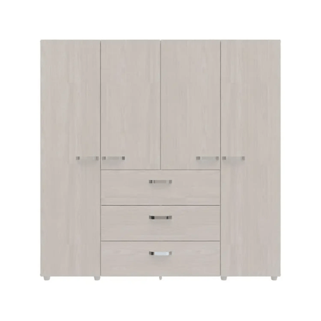 Closet Saga Niebla 180x180 Cm 4 Puertas 3 Cajones Moderno - Closets | Bylmo