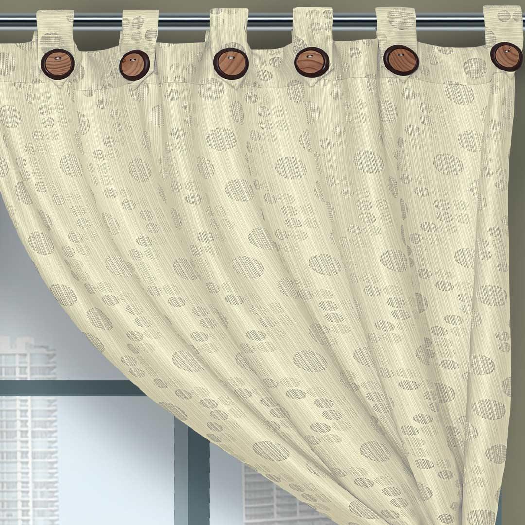 Cortina Lona Blanco 265x215cm de Circulos - Cortinas | Bylmo