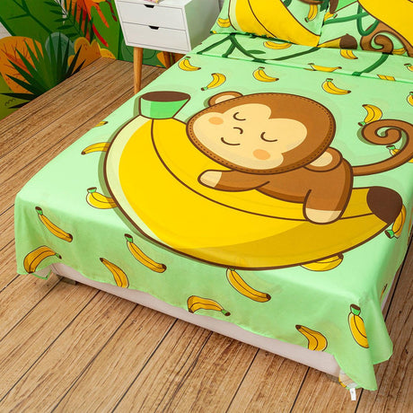 Juego de Sabanas Microfibra Semidoble 120 cm Verde de Mico - Ropa de Cama | Bylmo