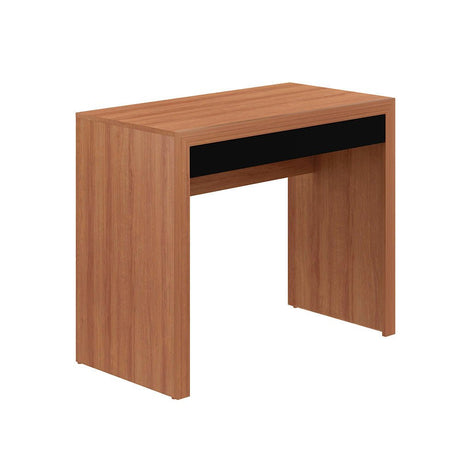 Escritorio Tokio Almendra y Negro 90x74.5cm Con Un Cajón - Escritorios y Archivadores | Bylmo