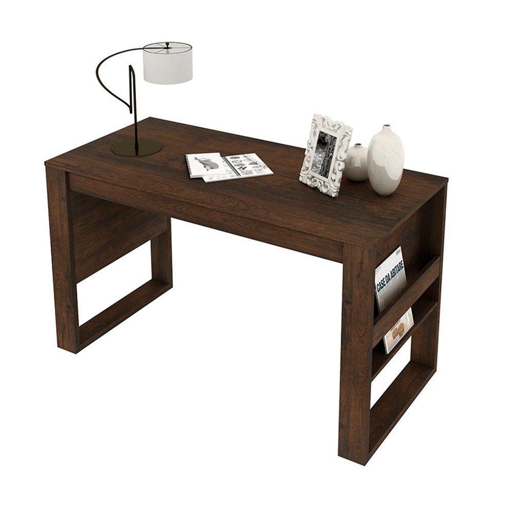 Escritorio Nápoles Cafe 127 cm con Revistero - Escritorios y Archivadores | Bylmo