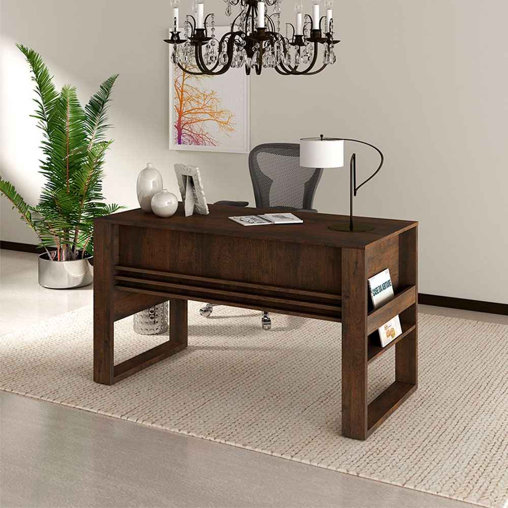 Escritorio Nápoles Cafe 127 cm con Revistero - Escritorios y Archivadores | Bylmo