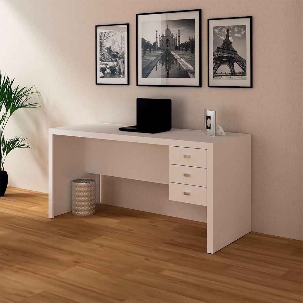 Escritorio Turín Blanco 155 cm con Cajones - Escritorios y Archivadores | Bylmo