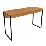 Escritorio Oslo Almendra y Negro 120x74cm sin Cajones - Escritorios y Archivadores | Bylmo