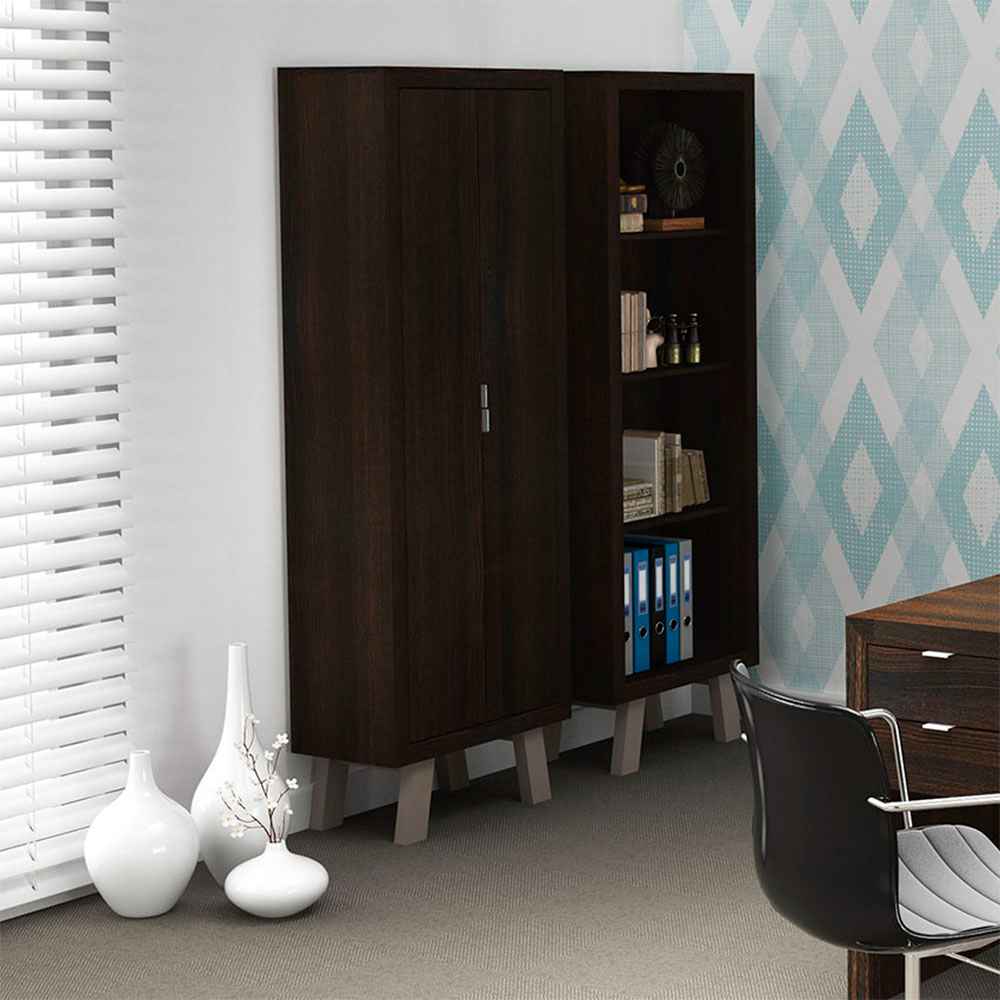 Biblioteca Tijuana Habano 60 cm con Entrepaños - Bibliotecas | Bylmo