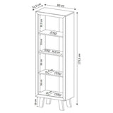 Biblioteca Tijuana Habano 60 cm con Entrepaños - Bibliotecas | Bylmo